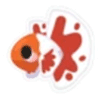 Orange Betta Fish Sticker - Rare from State Fair Sticker Pack